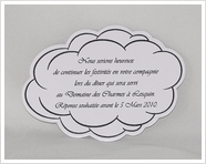 carton d'invitation nuage noir et blanc CI19B1